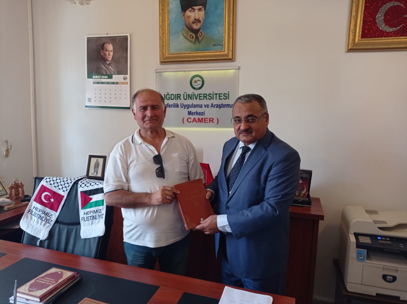 Camer Rangilahi Iğdır Müftüsü Demirel'den CAMER'e Nezaket Ziyareti | camer.igdir.edu.tr